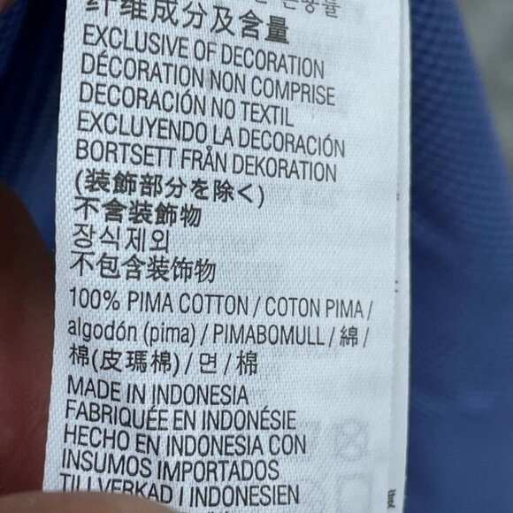 Kirkland Signature Non-Iron Men’s Dress Shirt Blue Size 15.5 a0729 - Picture 5 of 7